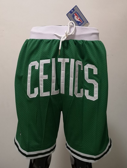 2020 Men NBA Boston Celtics green shorts->boston celtics->NBA Jersey